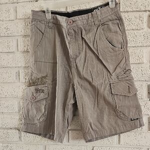 Fox Men's Striped Gray Cargo Shorts